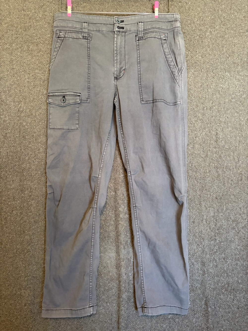 Anthropologie Men's Light Gray Cargo Pants